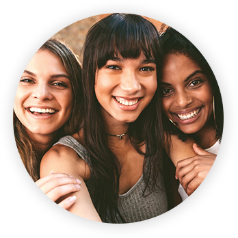 3 Young Girls Smiling